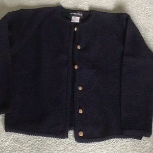 Woman’s cardigan sweater.